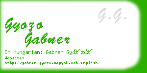 gyozo gabner business card